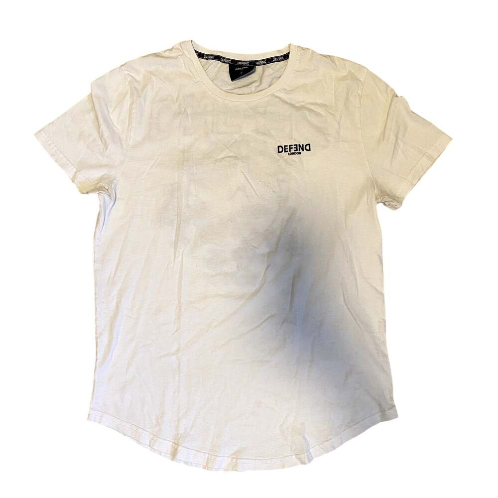 Defend London Men's White Japanese Crane Graphic T-Shirt XL